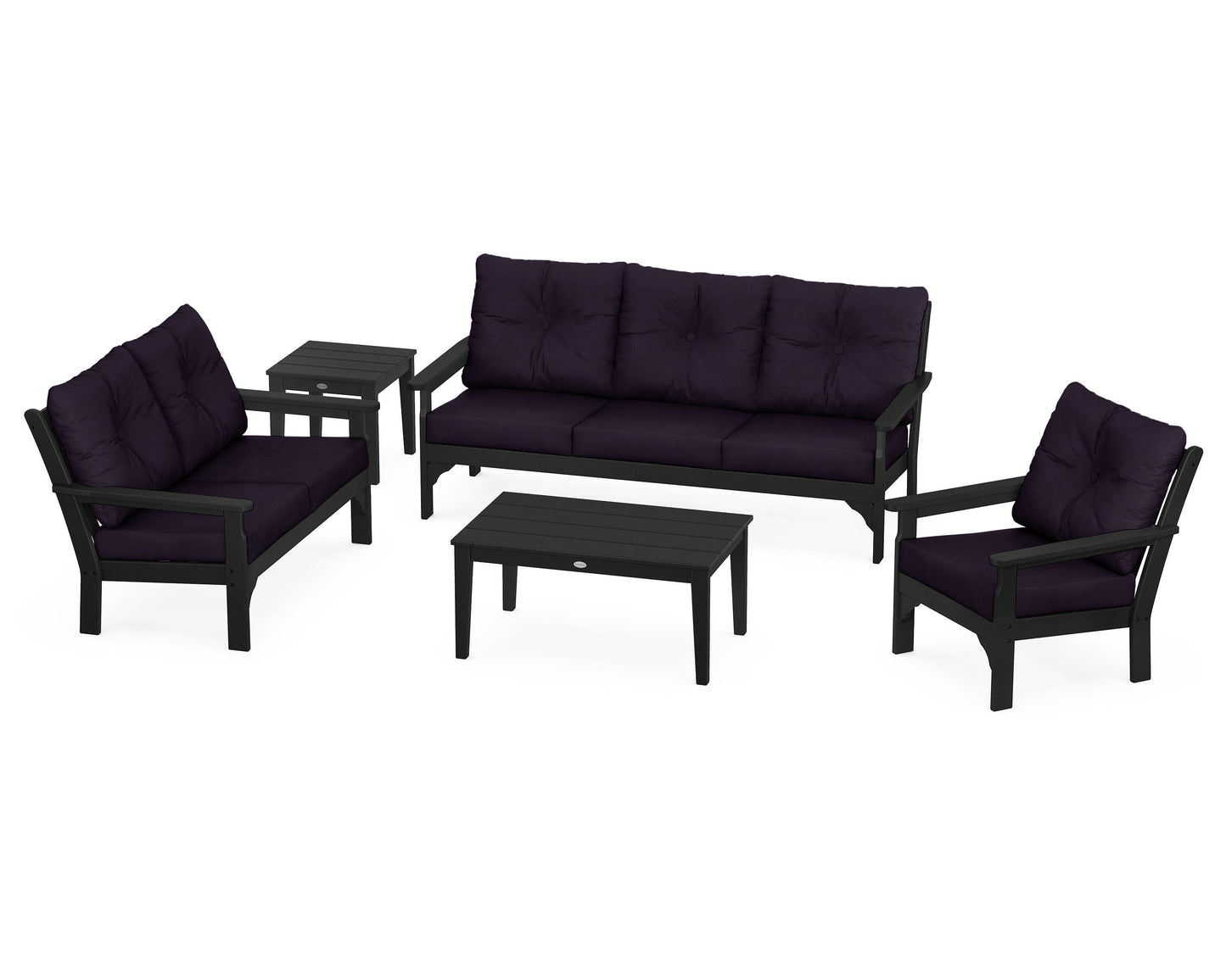 Vineyard 5 Piece Deep Seating Set