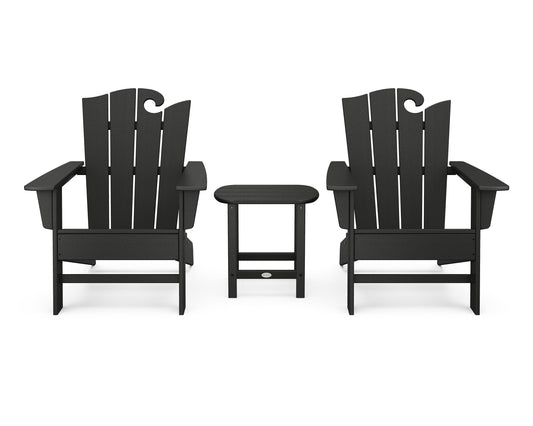 Wave 3-Piece Adirondack Set with The Ocean Chair