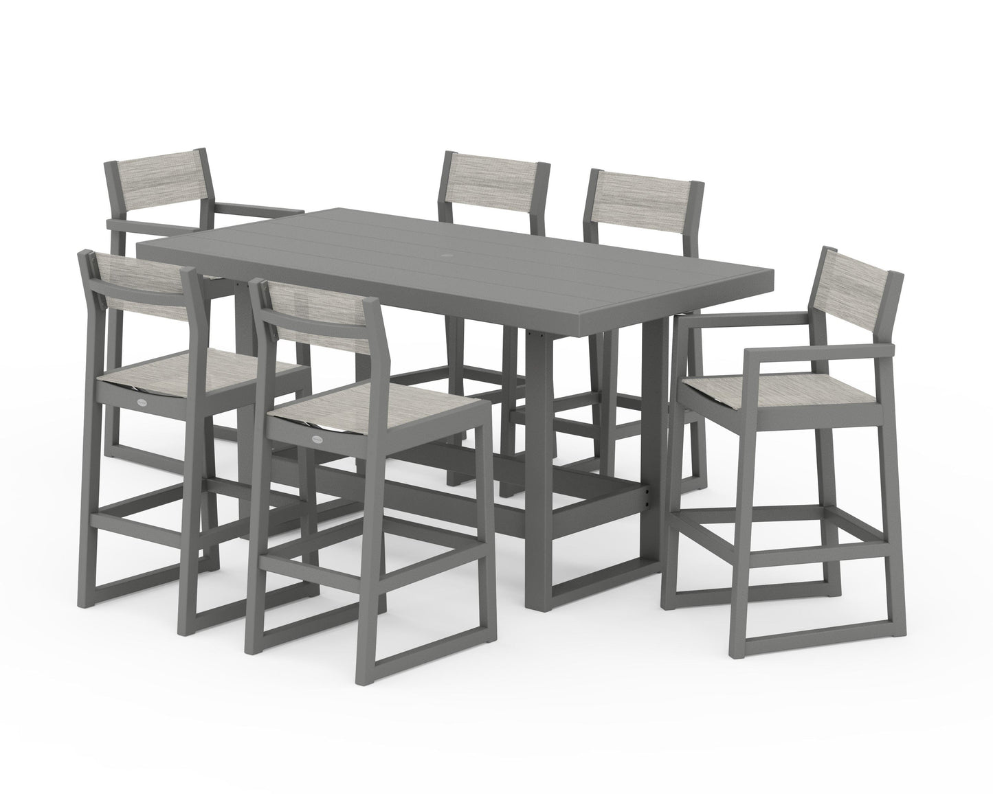 EDGE Sling 7-Piece Bar Table Set