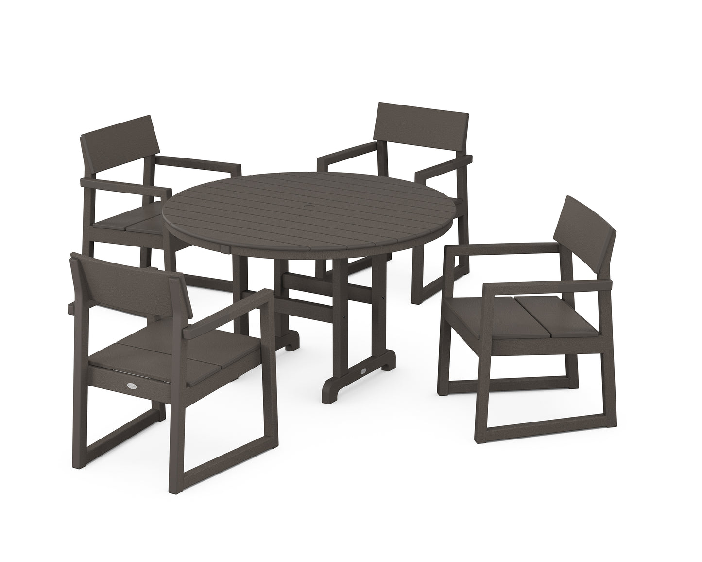 EDGE 5-Piece Round Farmhouse Dining Set