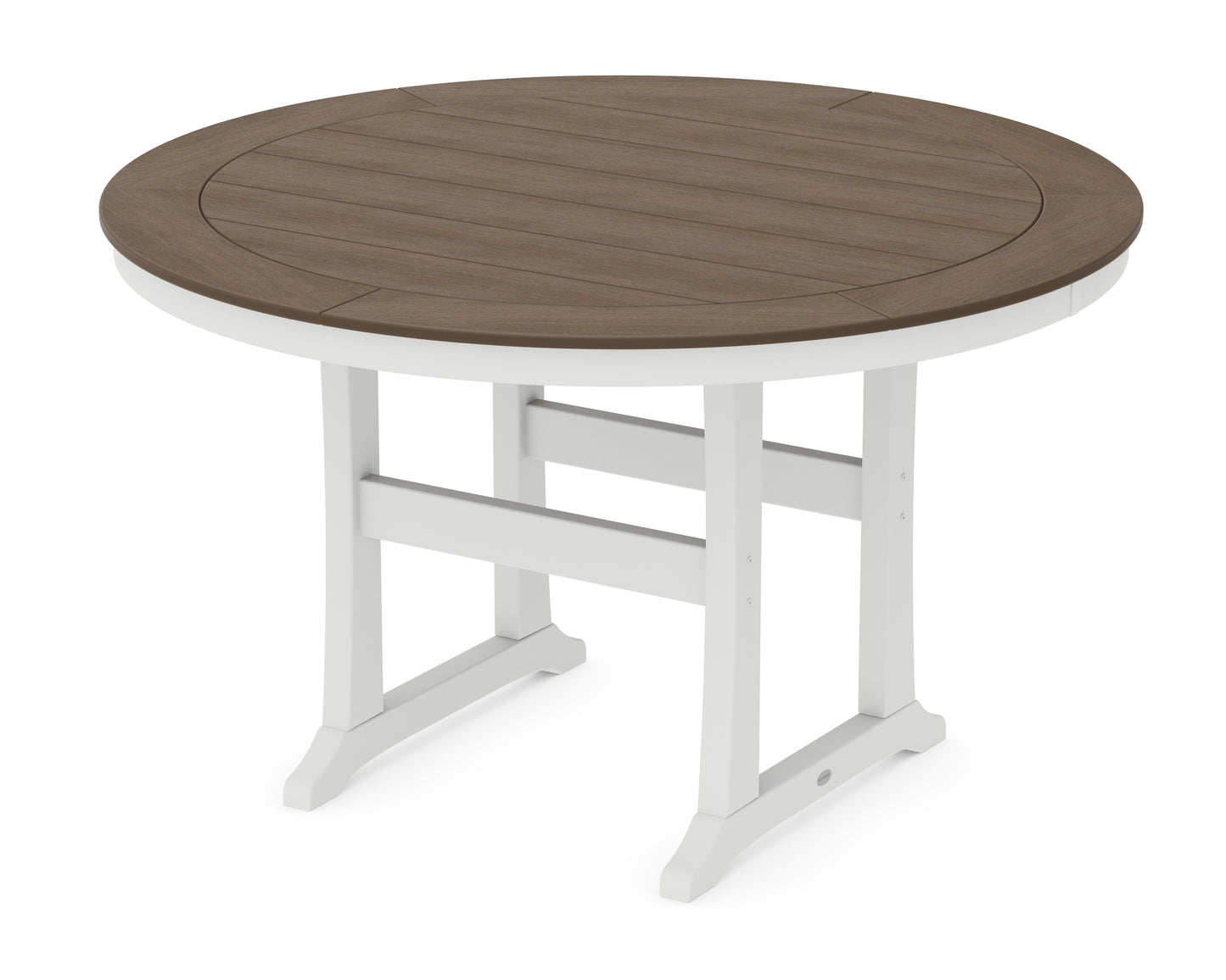 Nautical Trestle 60" Round Counter Table