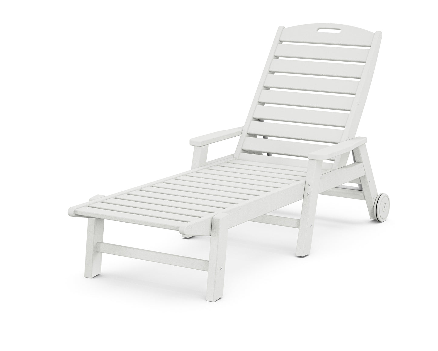 Nautical Chaise with Arms & Wheels