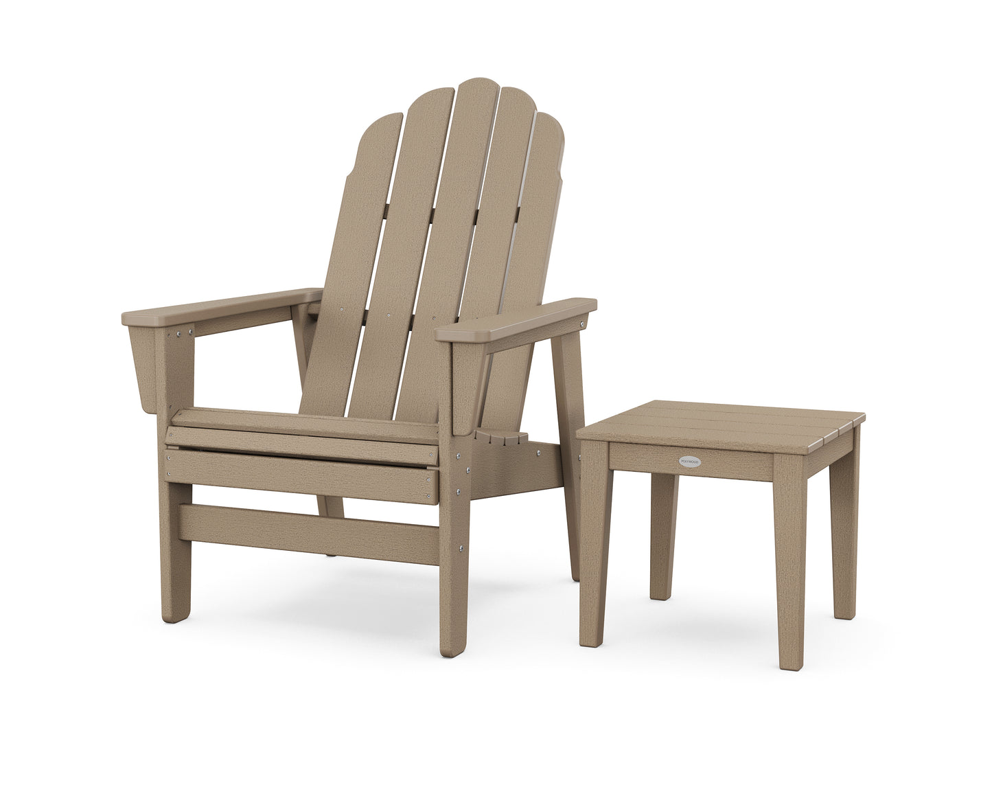 Vineyard Grand Upright Adirondack Chair with Side Table
