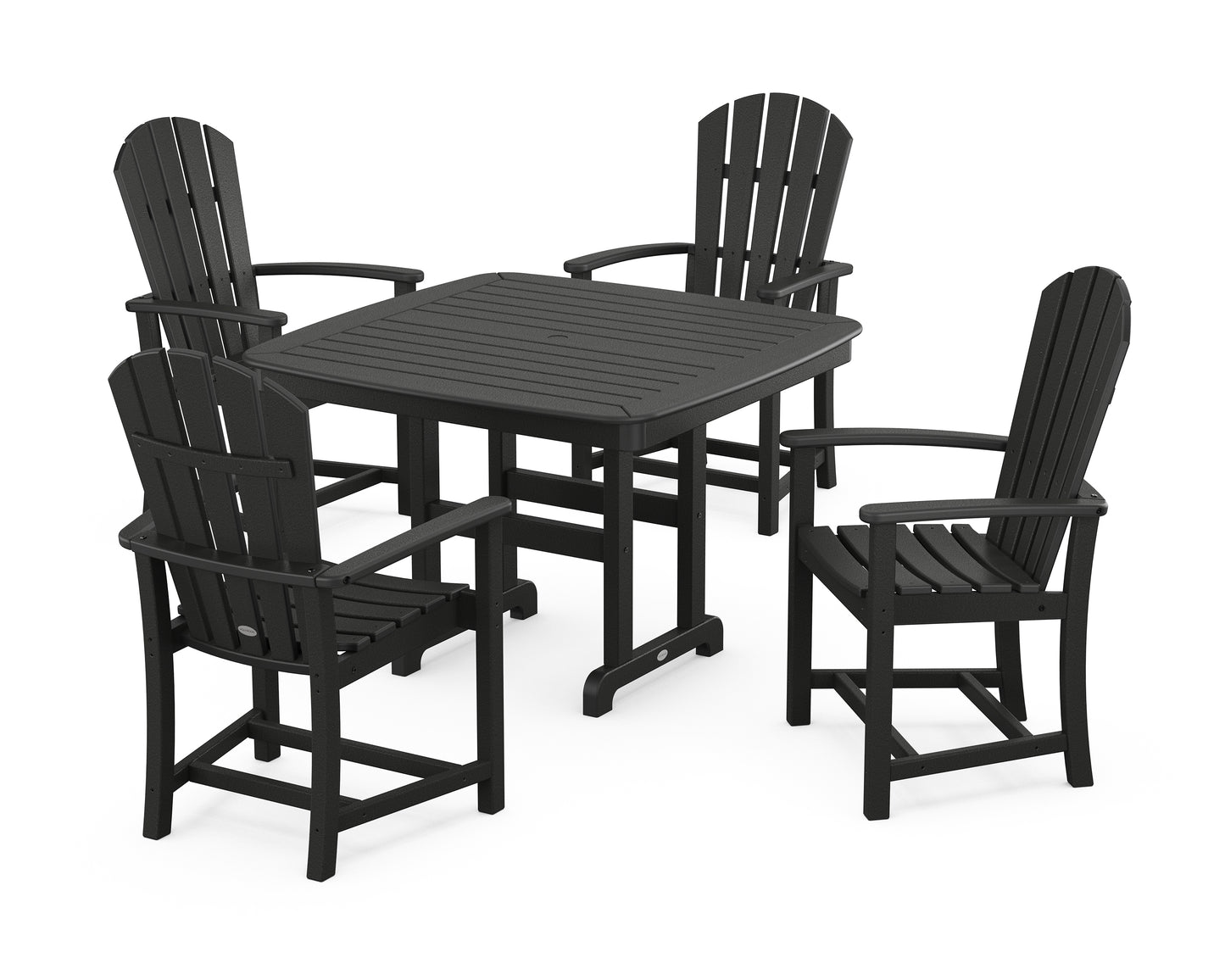 Palm Coast 5-Piece Dining Set with Trestle Legs