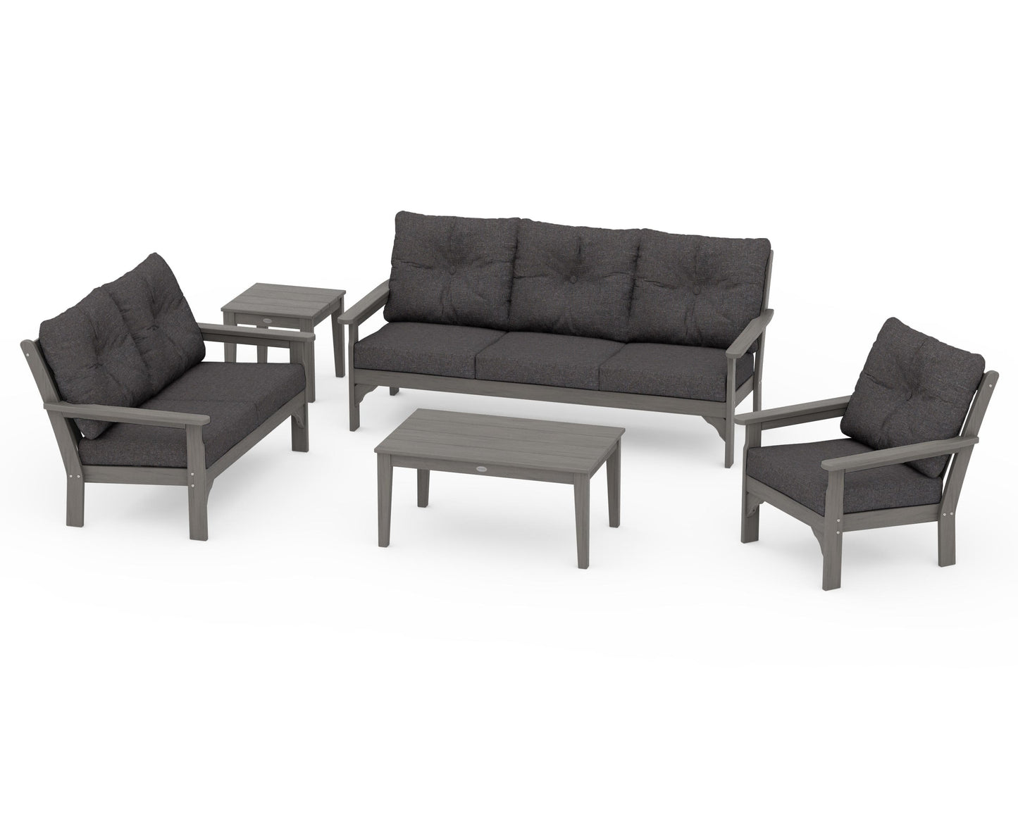 Vineyard 5 Piece Deep Seating Set