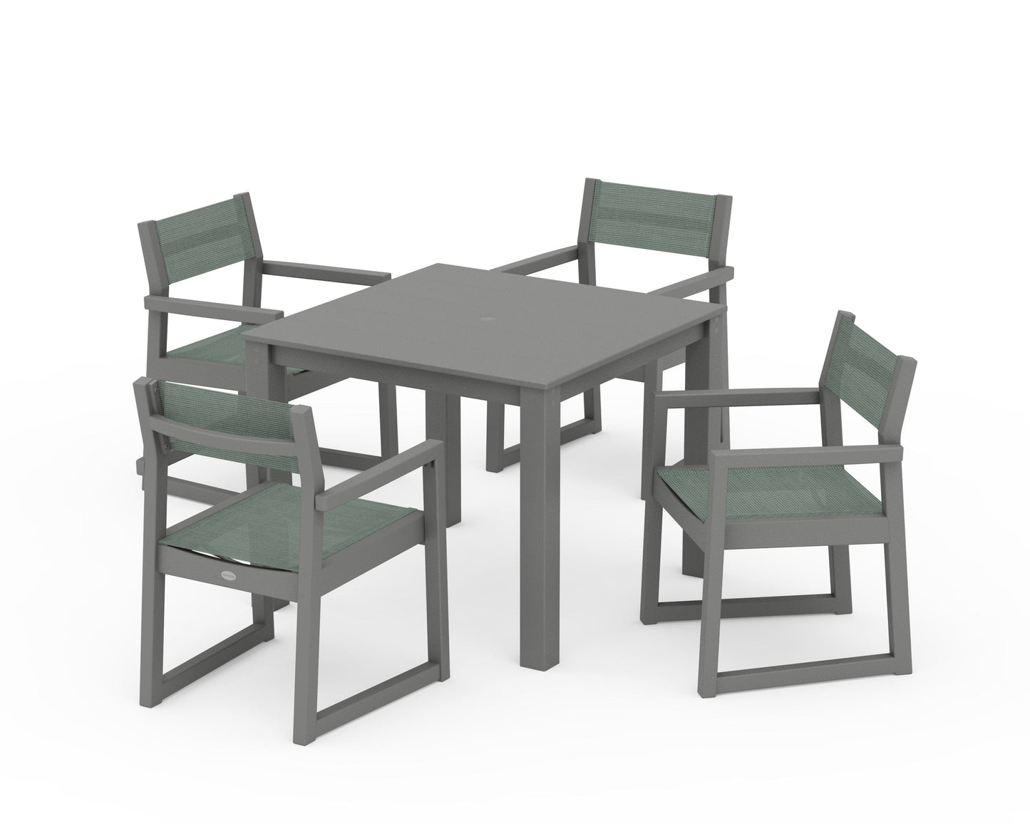 EDGE Sling Arm Chair 5-Piece Parsons Dining Set