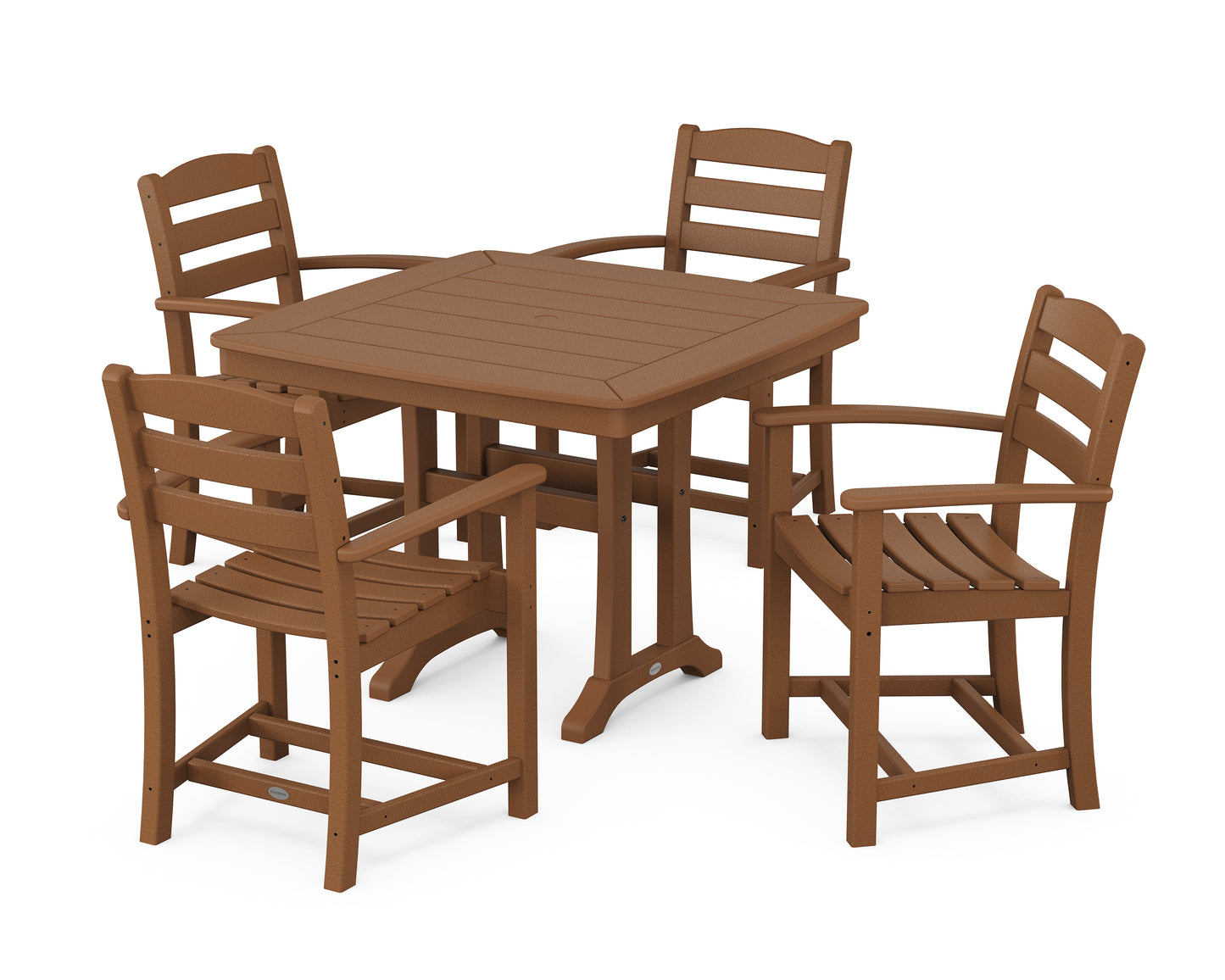 La Casa Caf‚ 5-Piece Dining Set with Trestle Legs