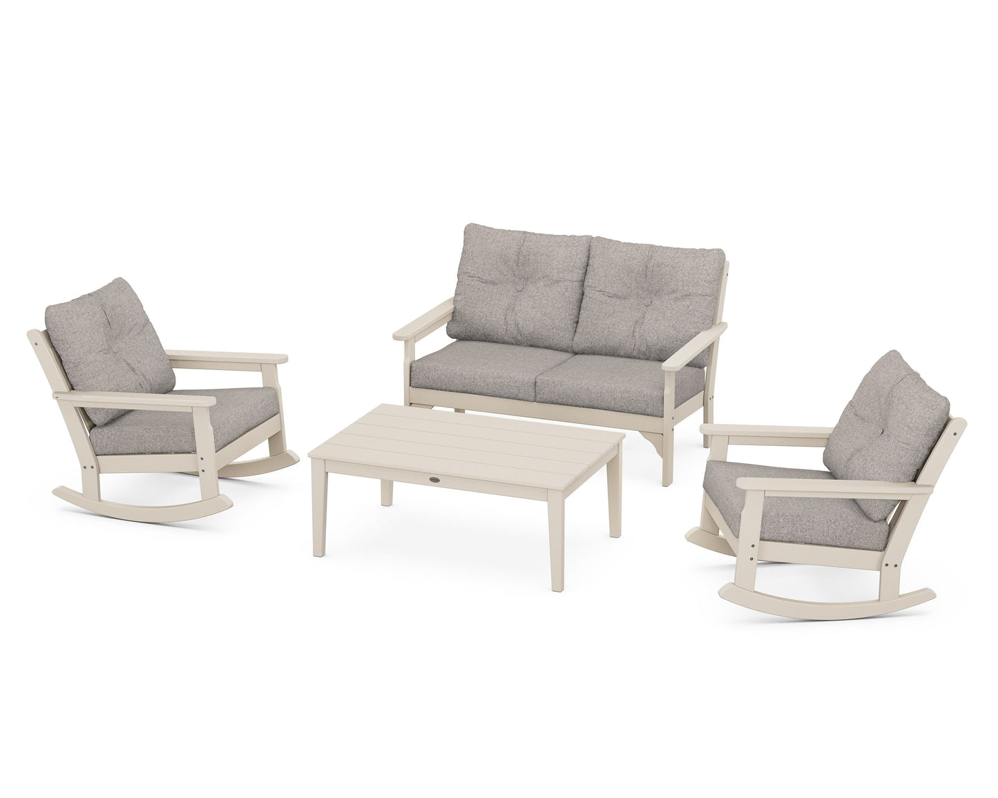 Vineyard 4-Piece Deep Seating Rocking Chair Set