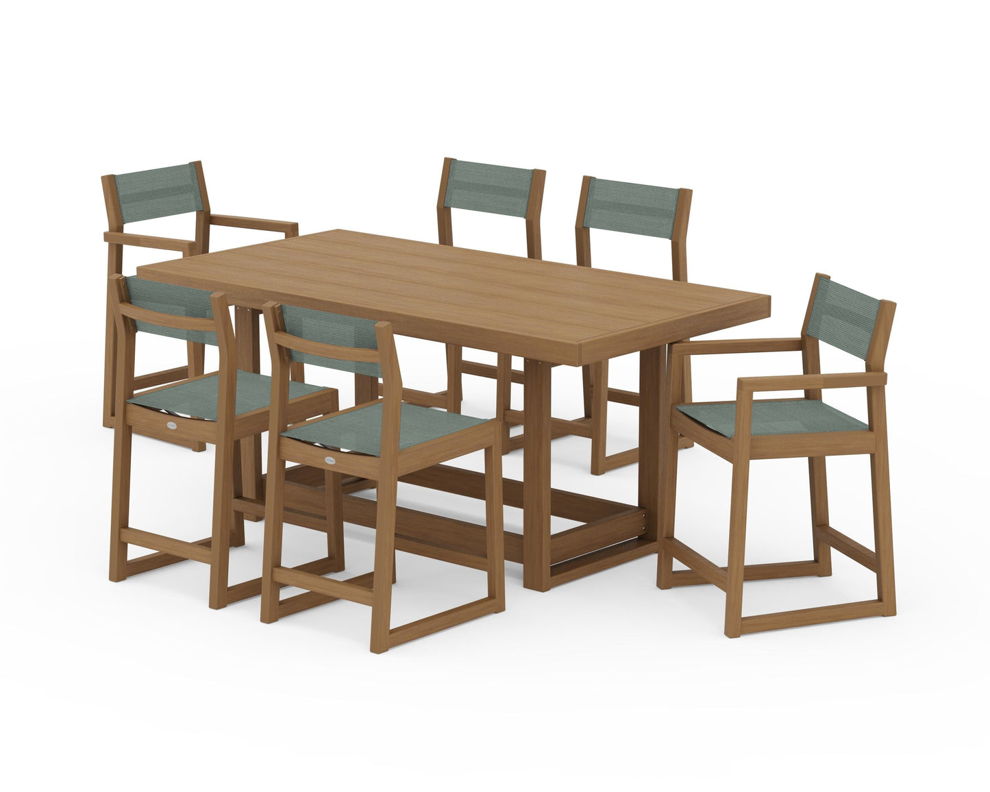 EDGE Sling 7-Piece Counter Table Set