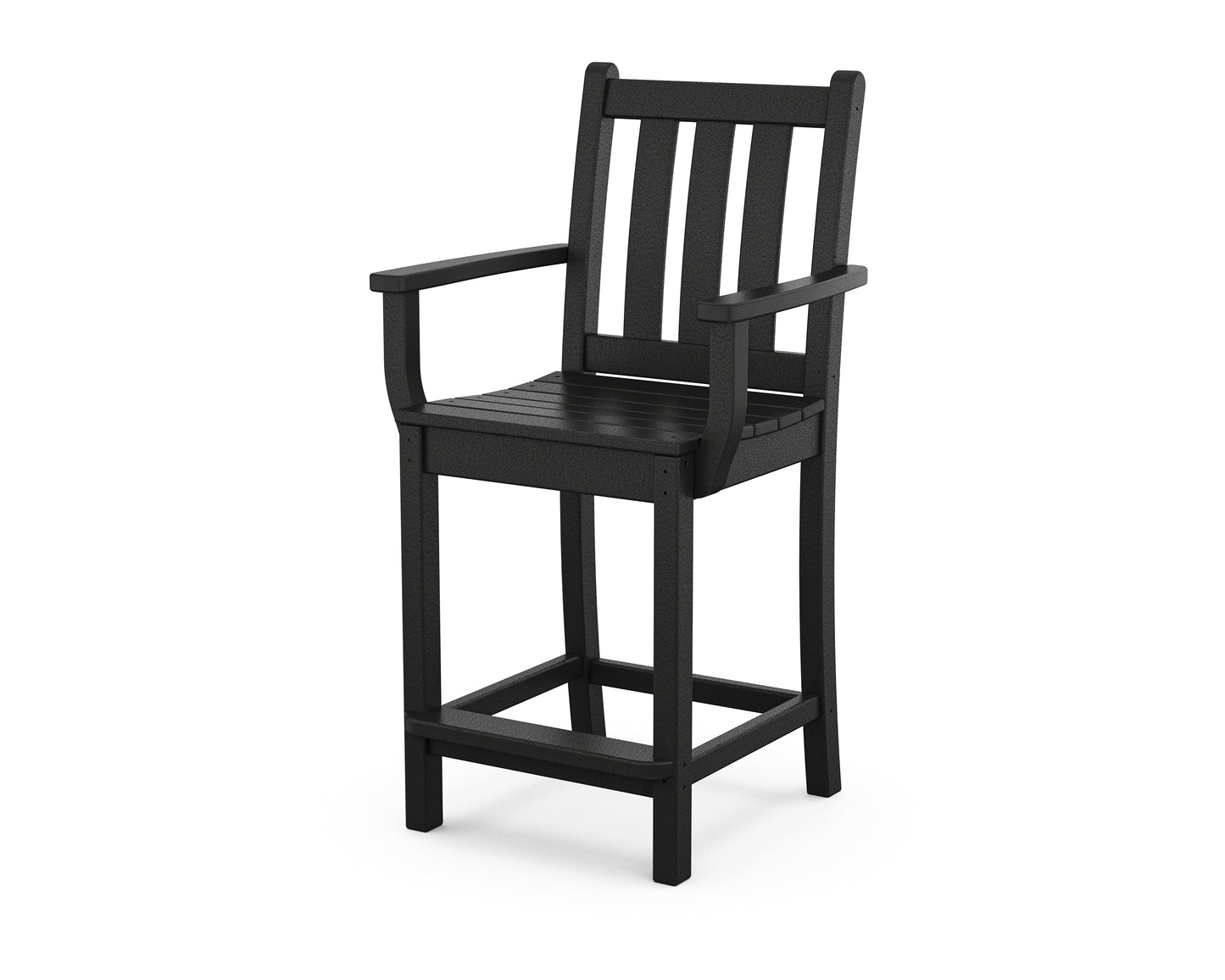 Traditional Garden Counter Arm Chair