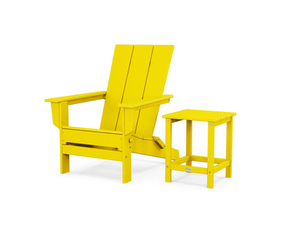 Modern Studio Folding Adirondack Chair with Side Table