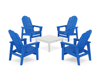 5-Piece Vineyard Grand Upright Adirondack Chair Conversation Group