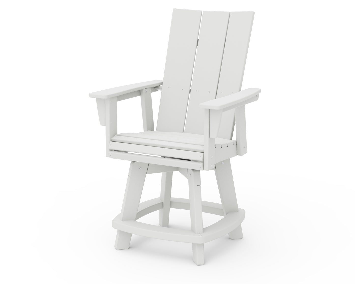 Modern Curveback Adirondack Swivel Counter Chair