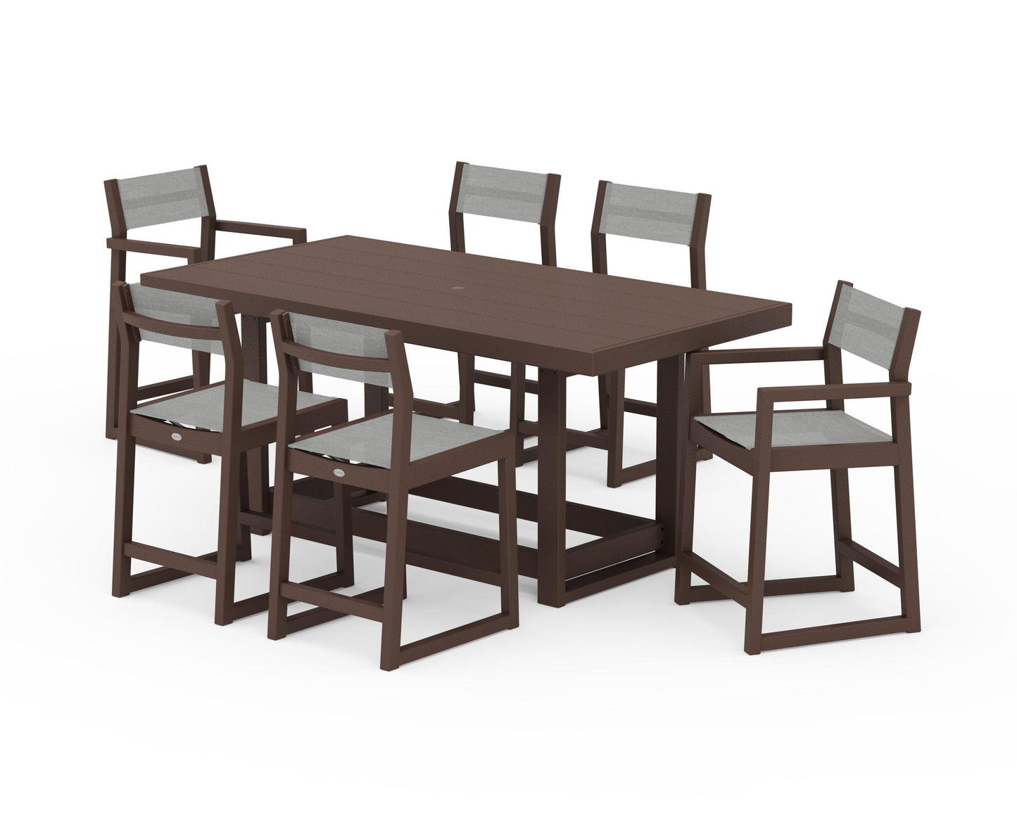 EDGE Sling 7-Piece Counter Table Set