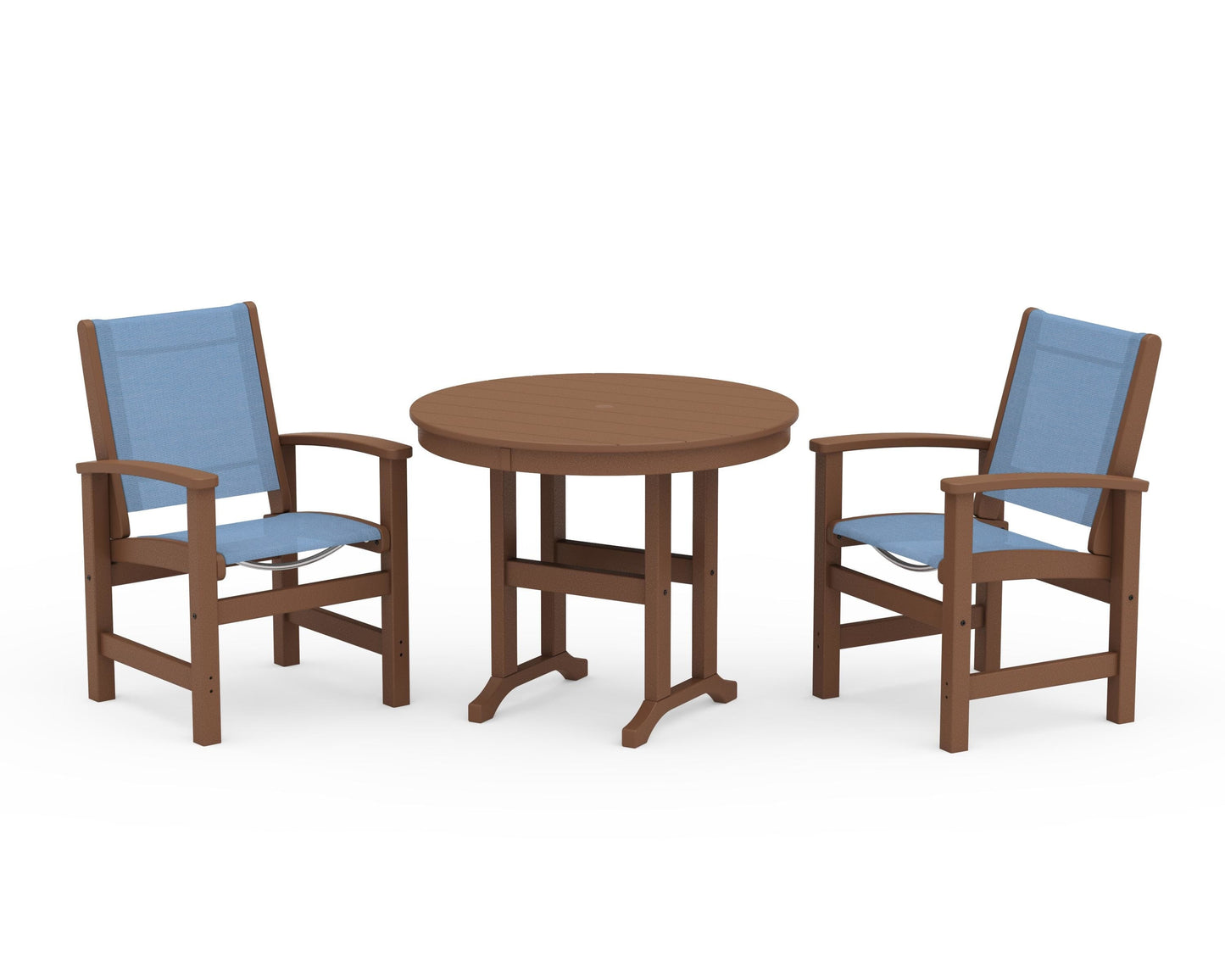 Coastal 3-Piece Round Dining Set