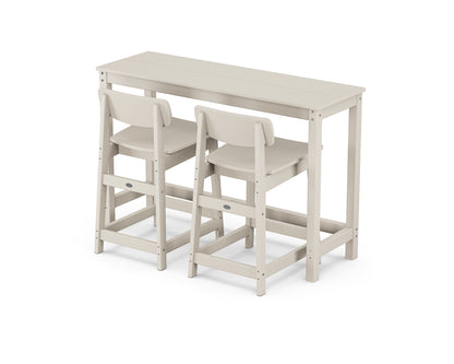 Modern Studio Urban Lowback Counter Chair 3-Piece Balcony Set
