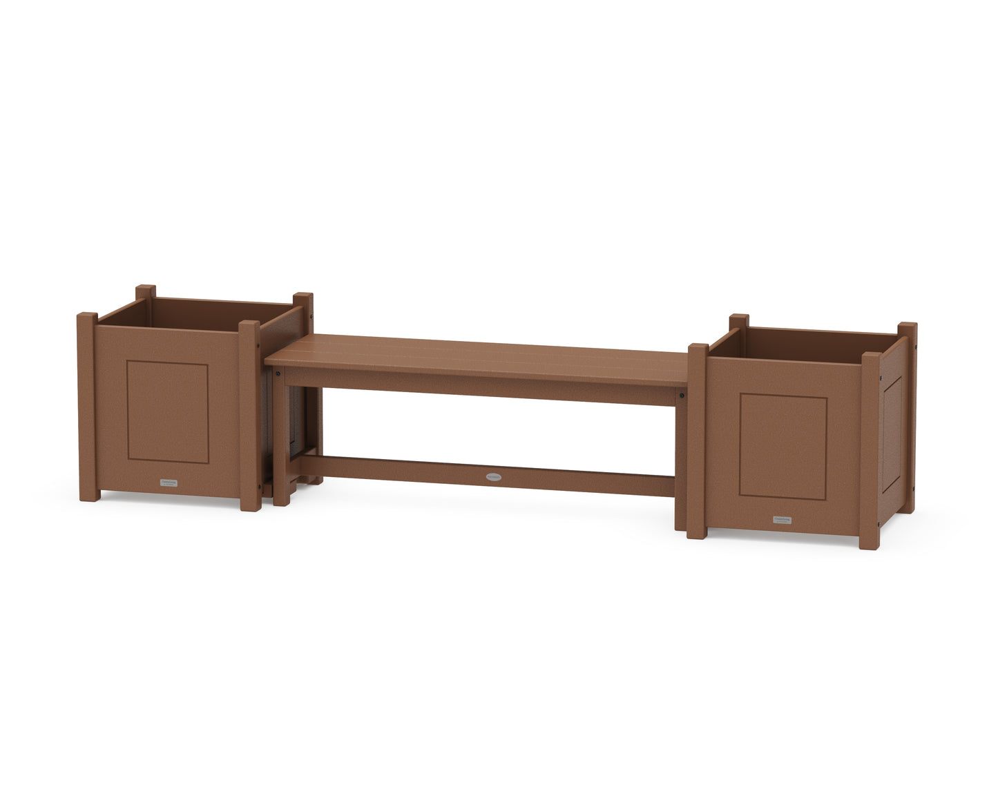 48" Country Living Straight Planter Bench Set - Large