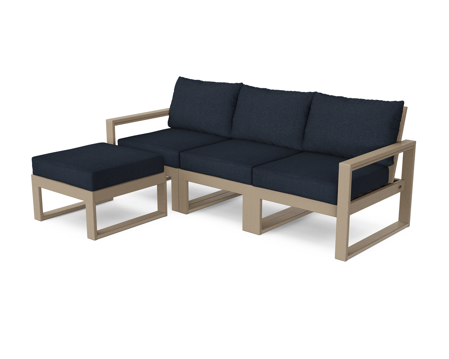 EDGE 4-Piece Modular Deep Seating Set with Ottoman