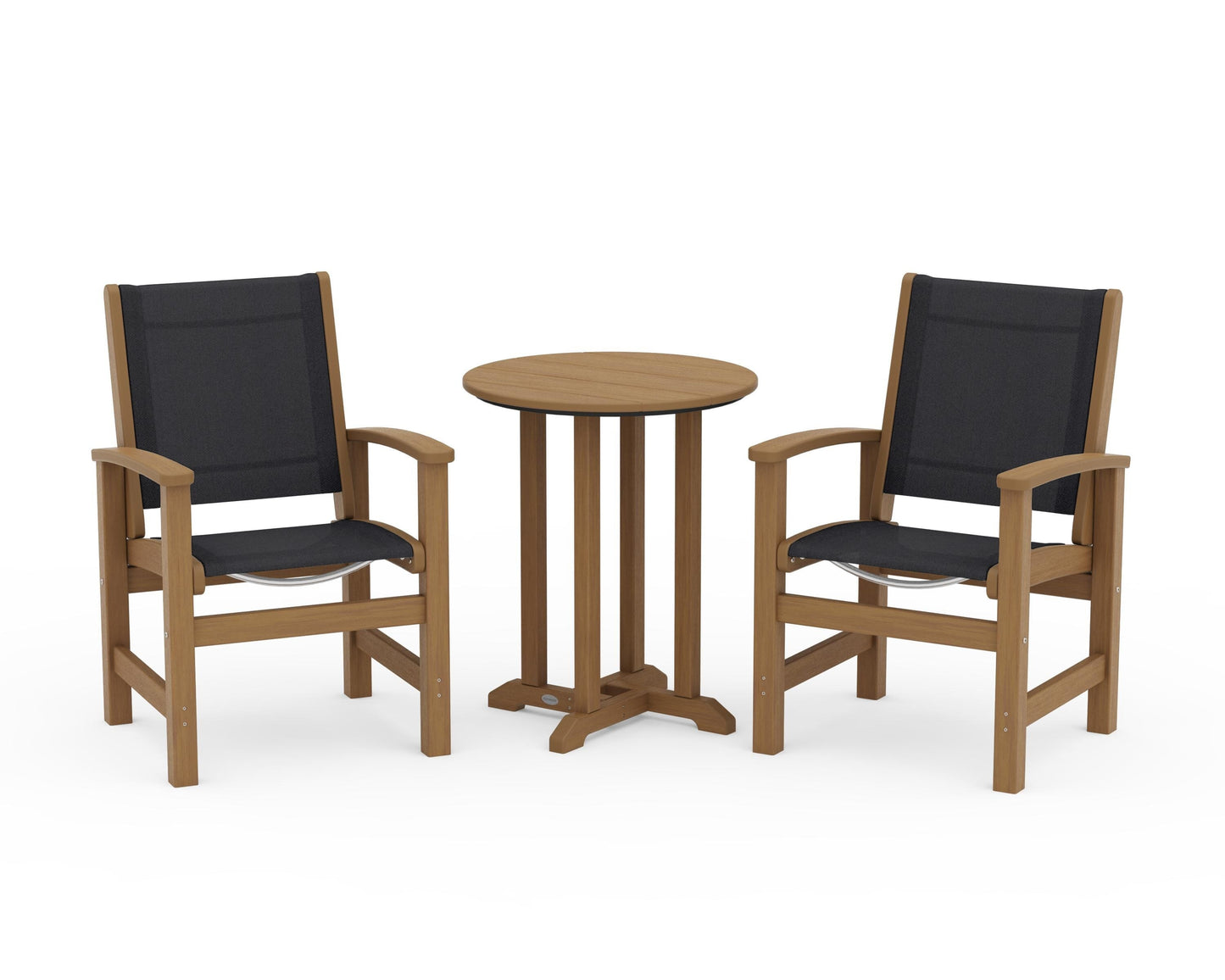 Coastal 3-Piece Round Bistro Dining Set