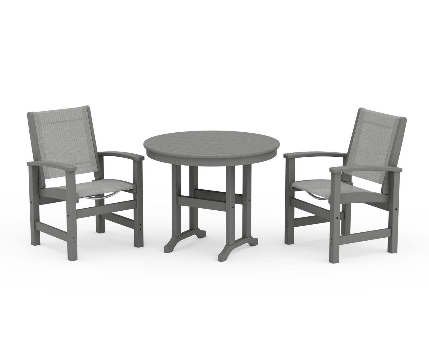 Coastal 3-Piece Round Dining Set