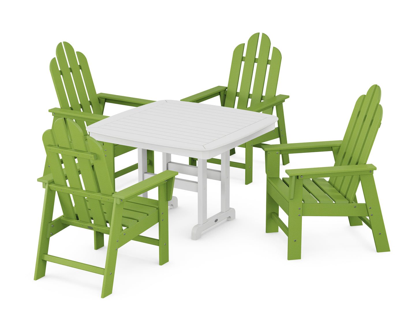 Long Island 5-Piece Dining Set with Trestle Legs