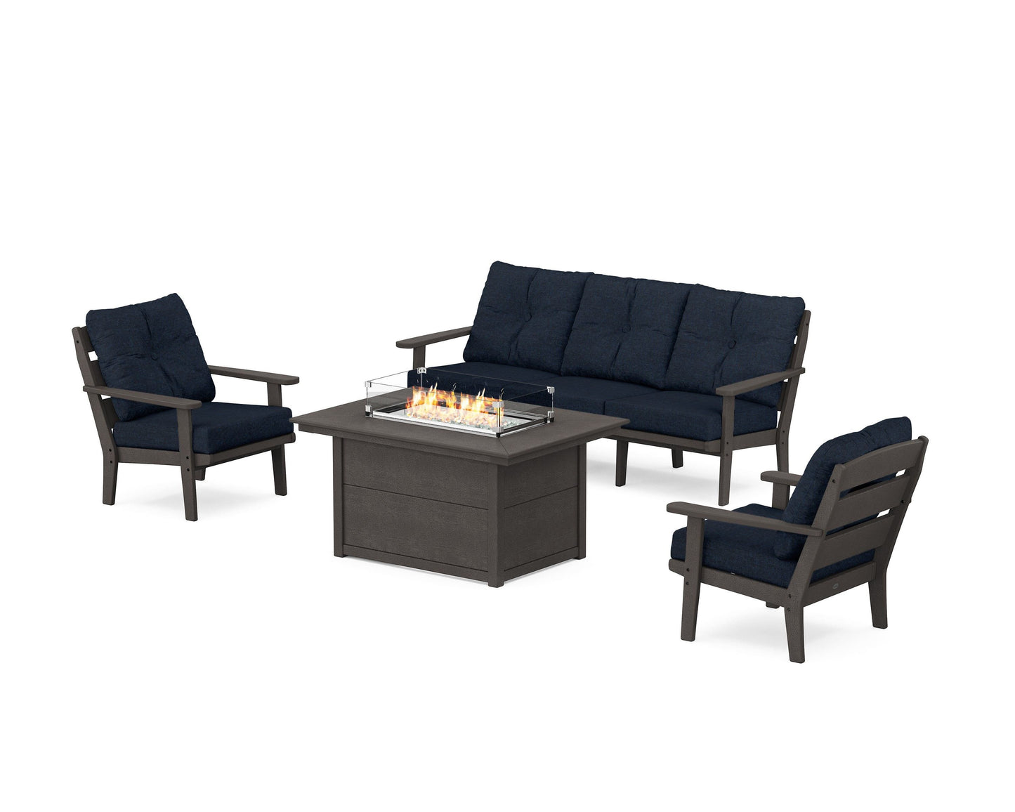 Lakeside Deep Seating Fire Pit Table Set