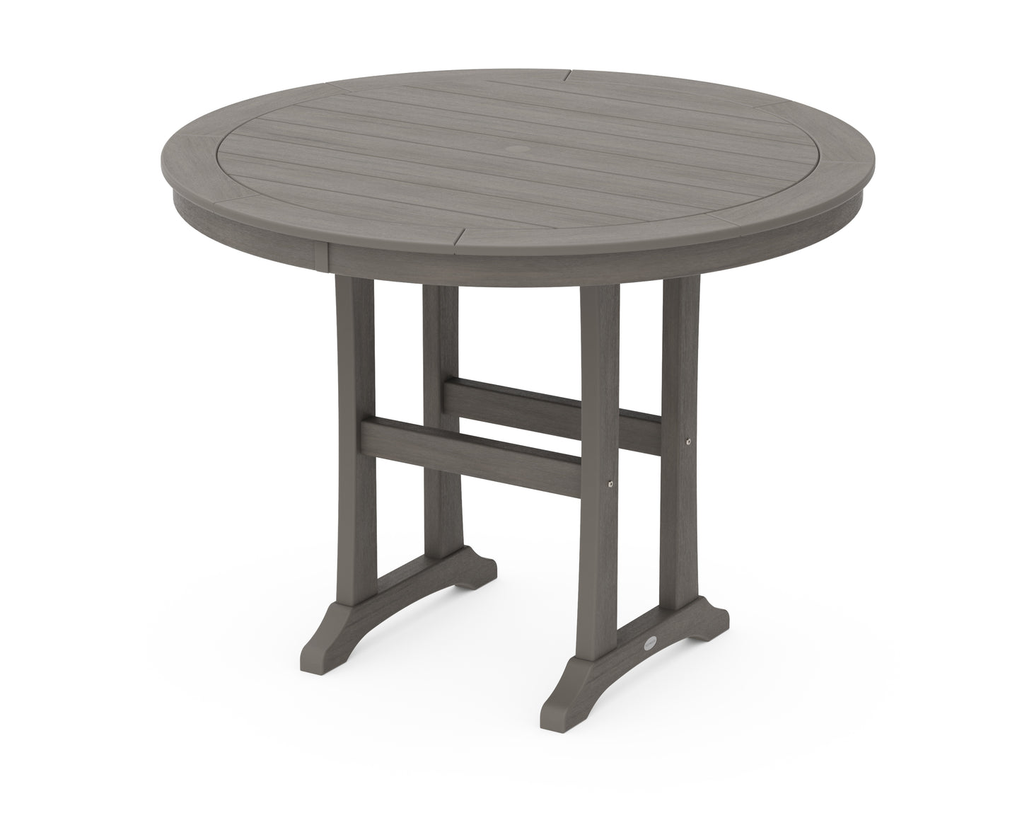 Nautical Trestle 48" Round Counter Table