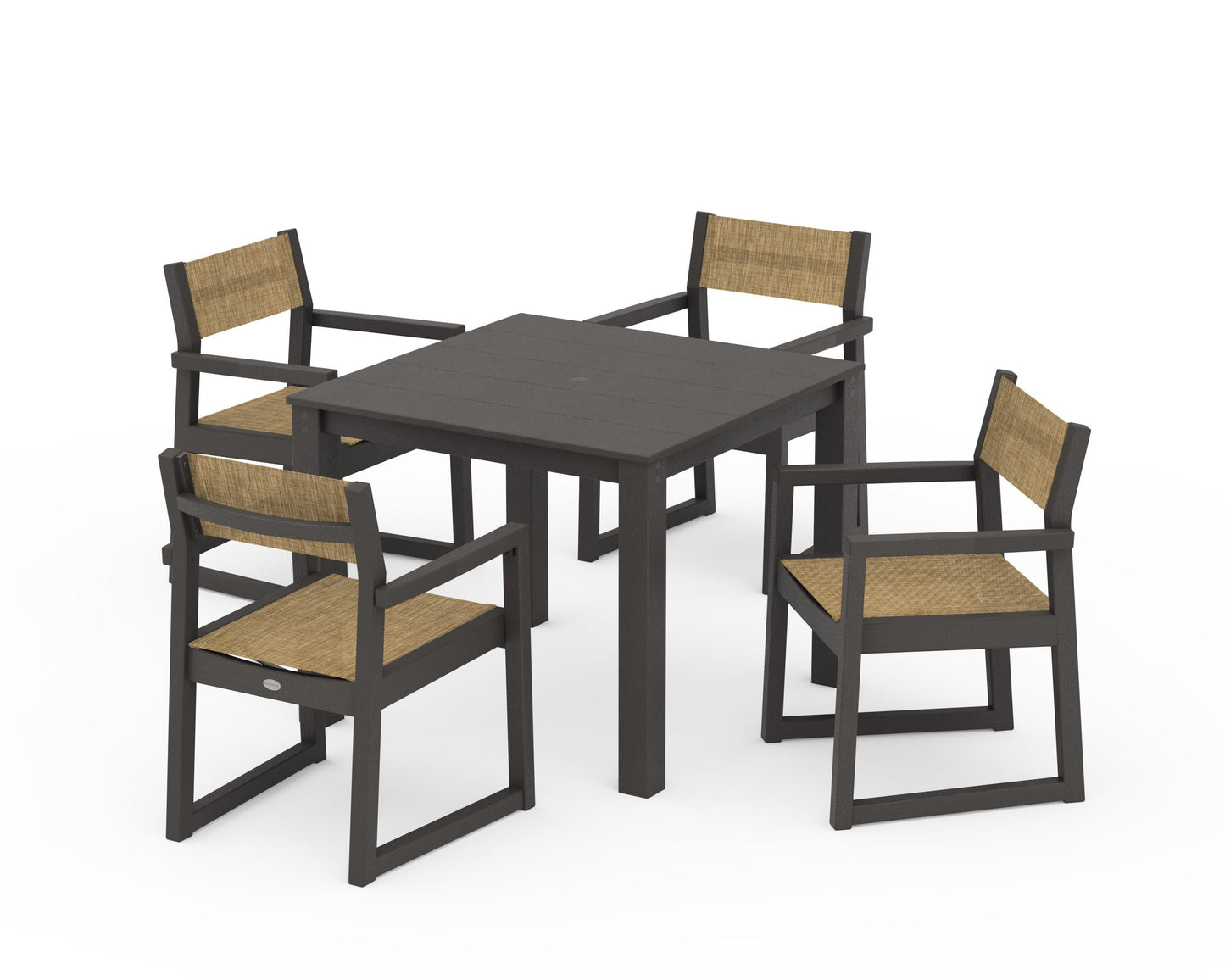 EDGE Sling Arm Chair 5-Piece Parsons Dining Set