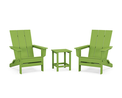 3-Piece Modern Studio Folding Adirondack Set