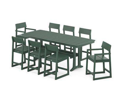 EDGE 9-Piece Counter Set with Trestle Legs