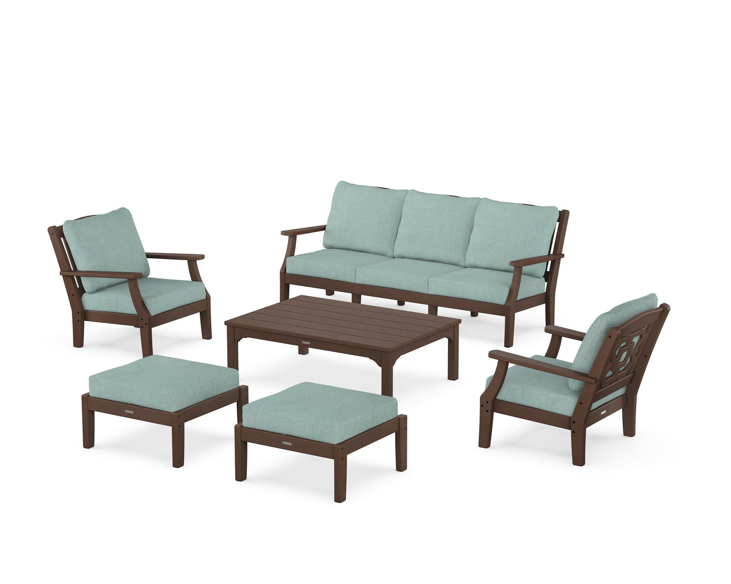 Chinoiserie 6-Piece Lounge Sofa Set