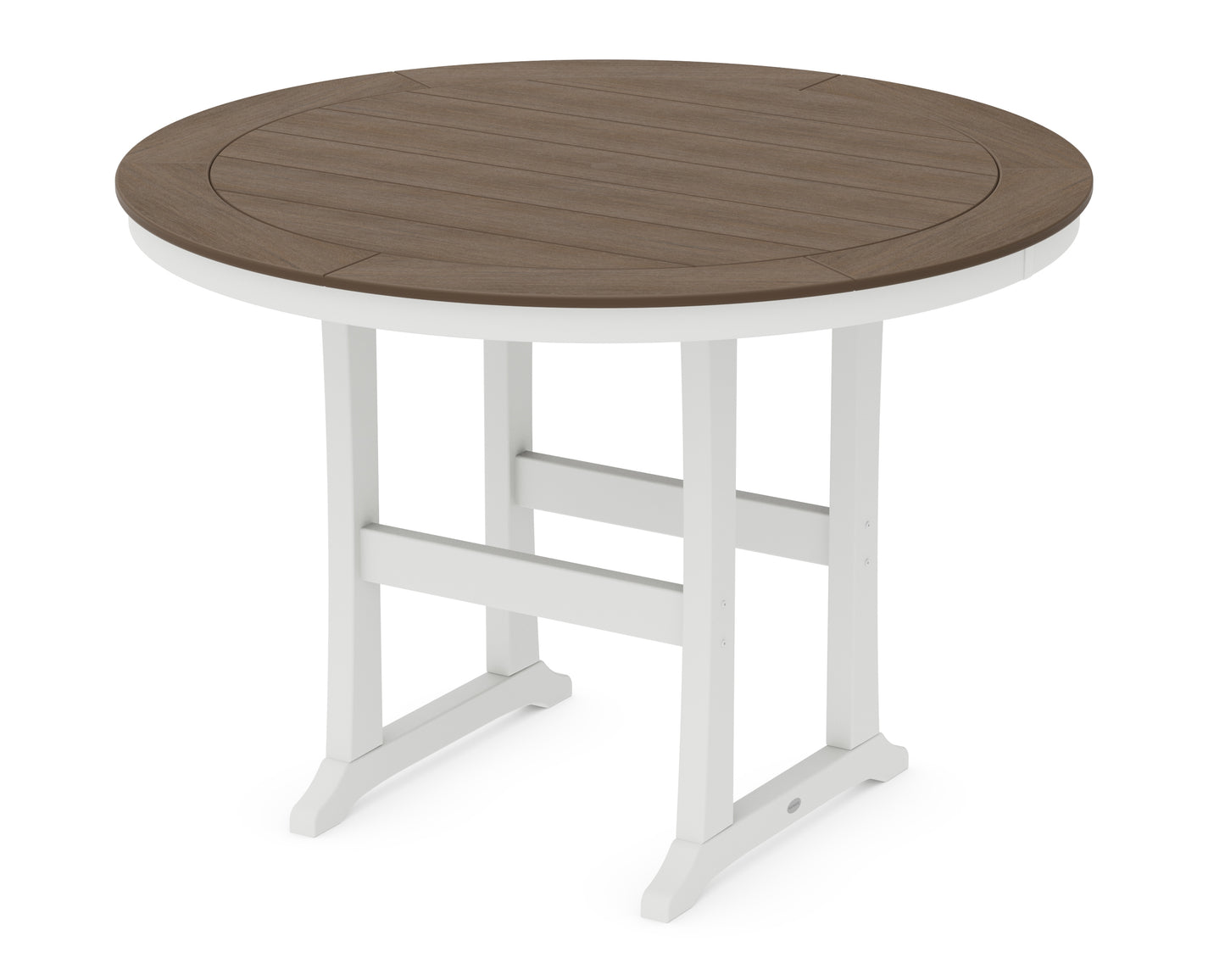 Nautical Trestle 60" Round Bar Table