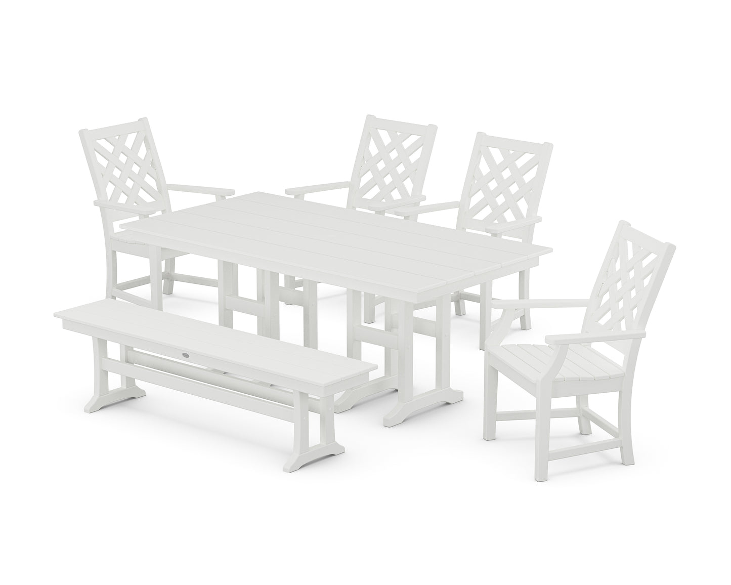 Wovendale 6-Piece Farmhouse Dining Set with Bench