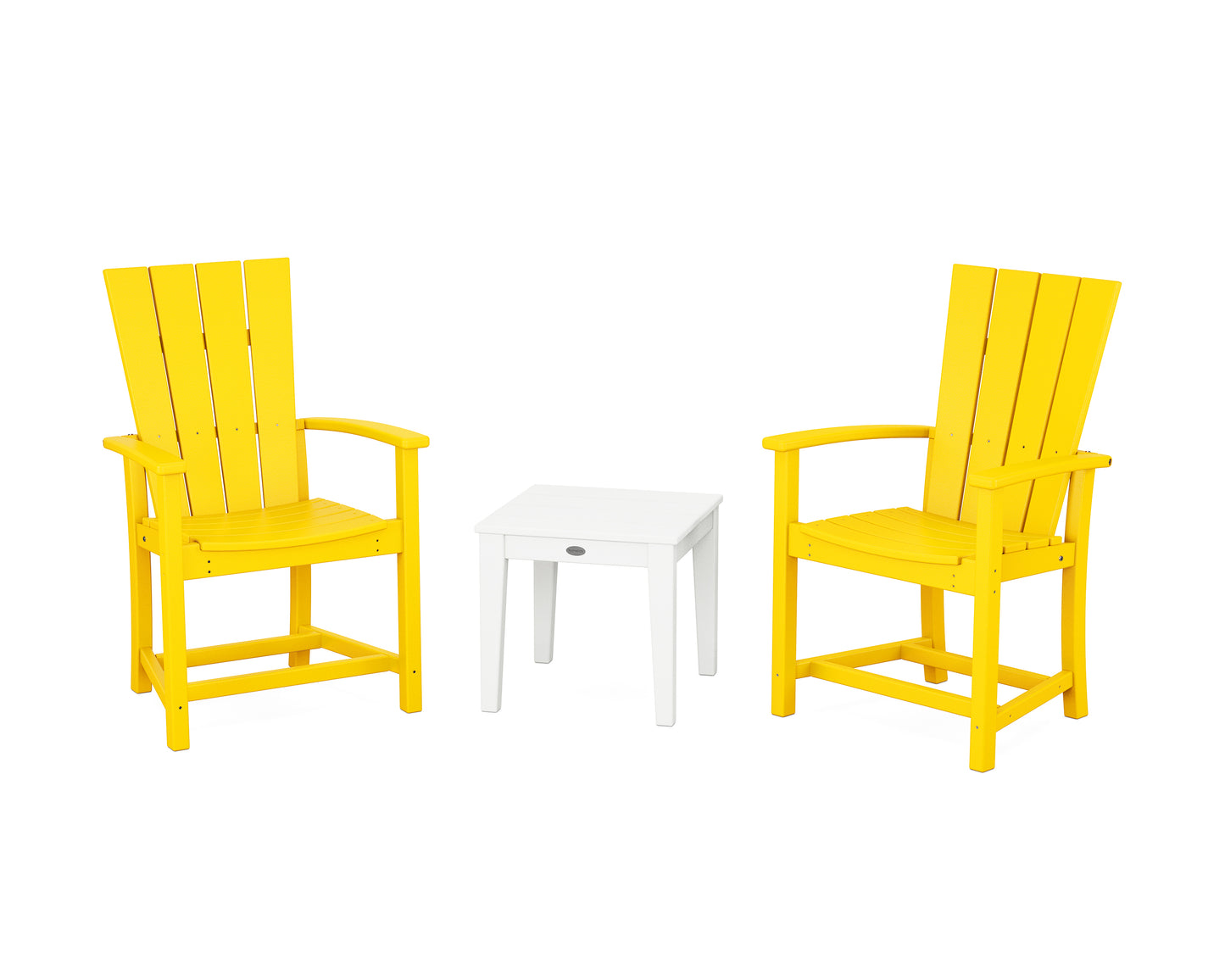 Quattro 3-Piece Upright Adirondack Chair Set