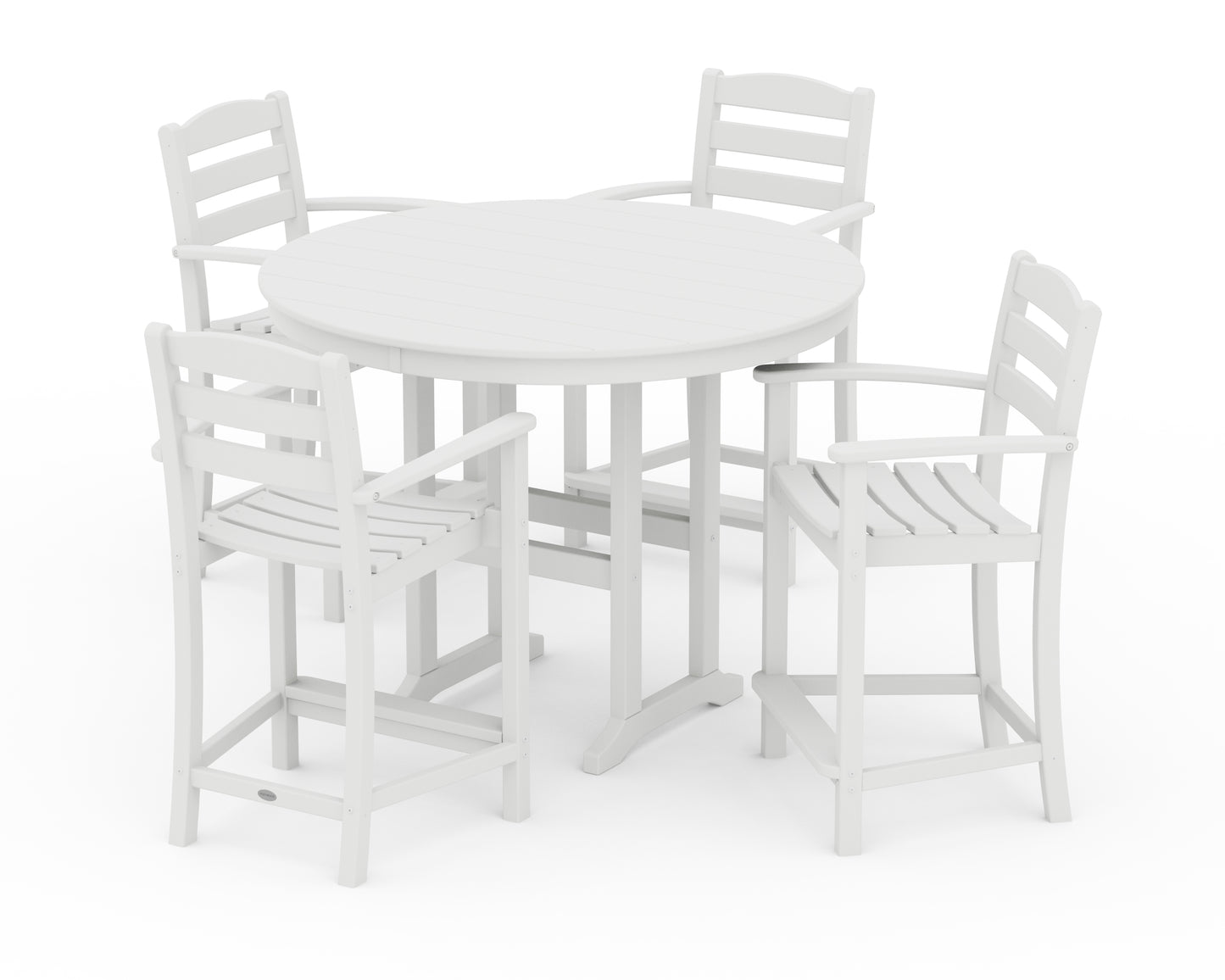 La Casa CafÃ© 5-Piece Round Farmhouse Counter Set