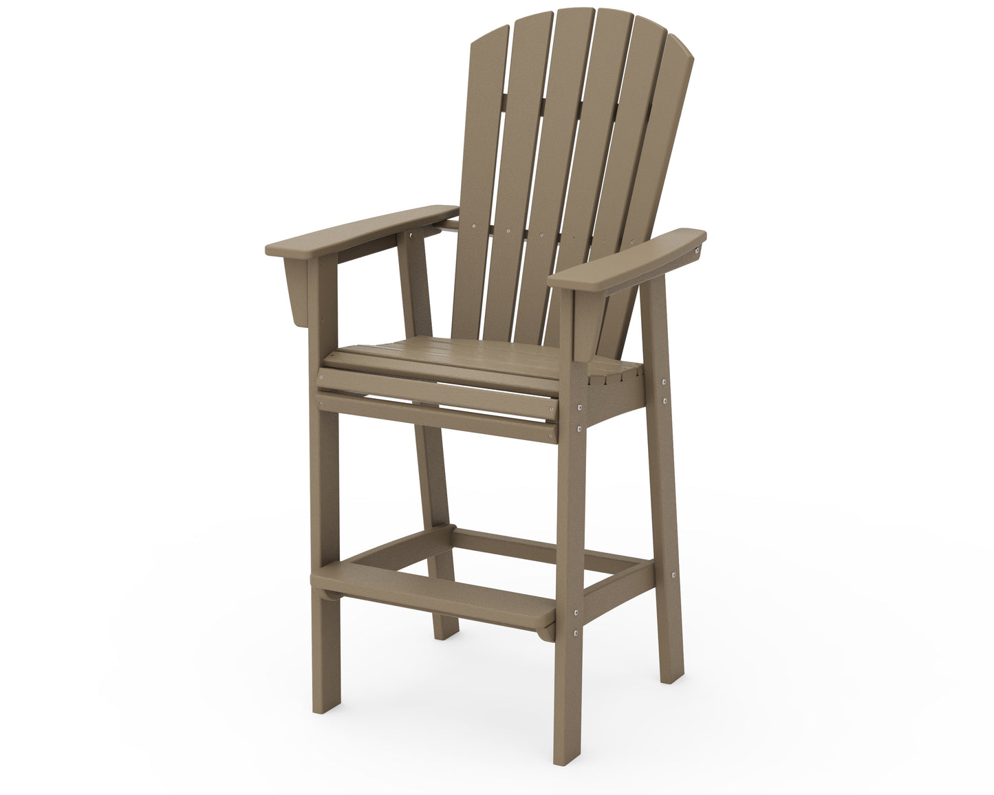 Nautical Curveback Adirondack Bar Chair