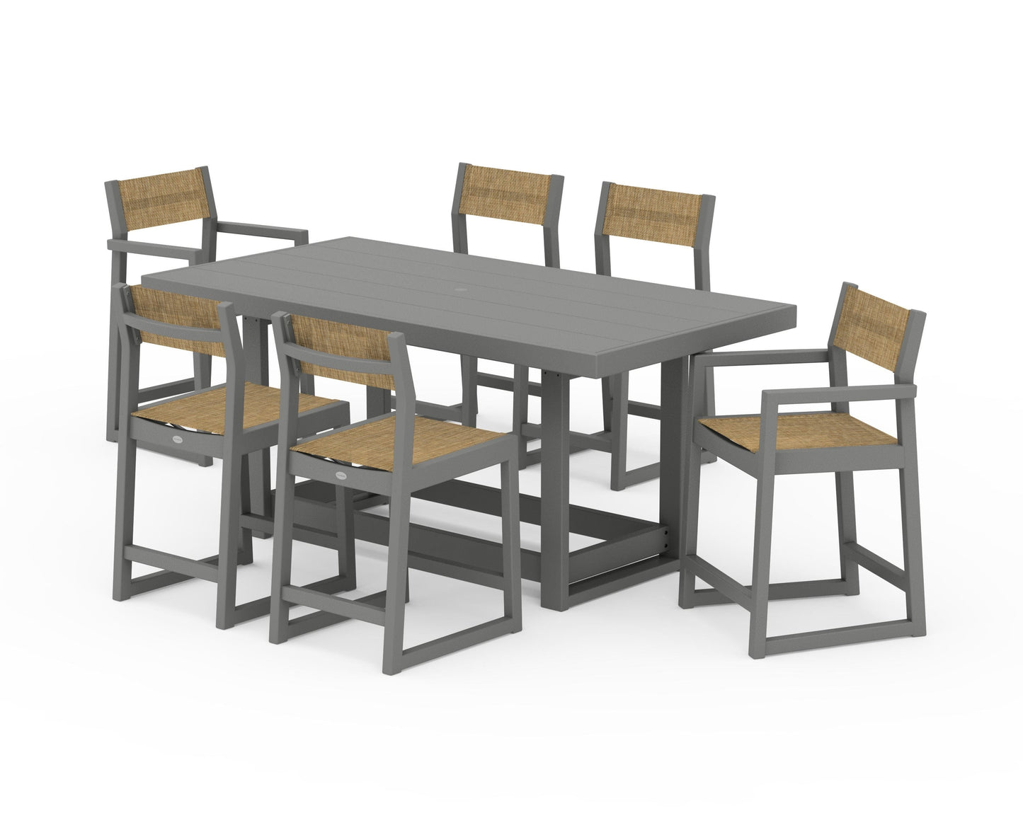 EDGE Sling 7-Piece Counter Table Set