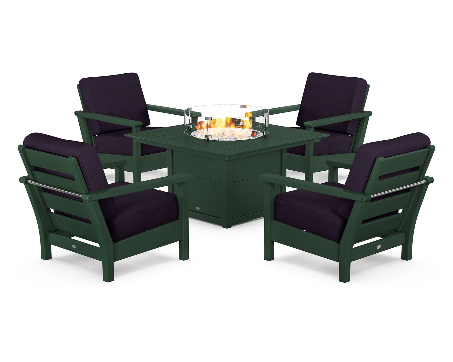 Harbour 5-Piece Conversation Set with Fire Pit Table