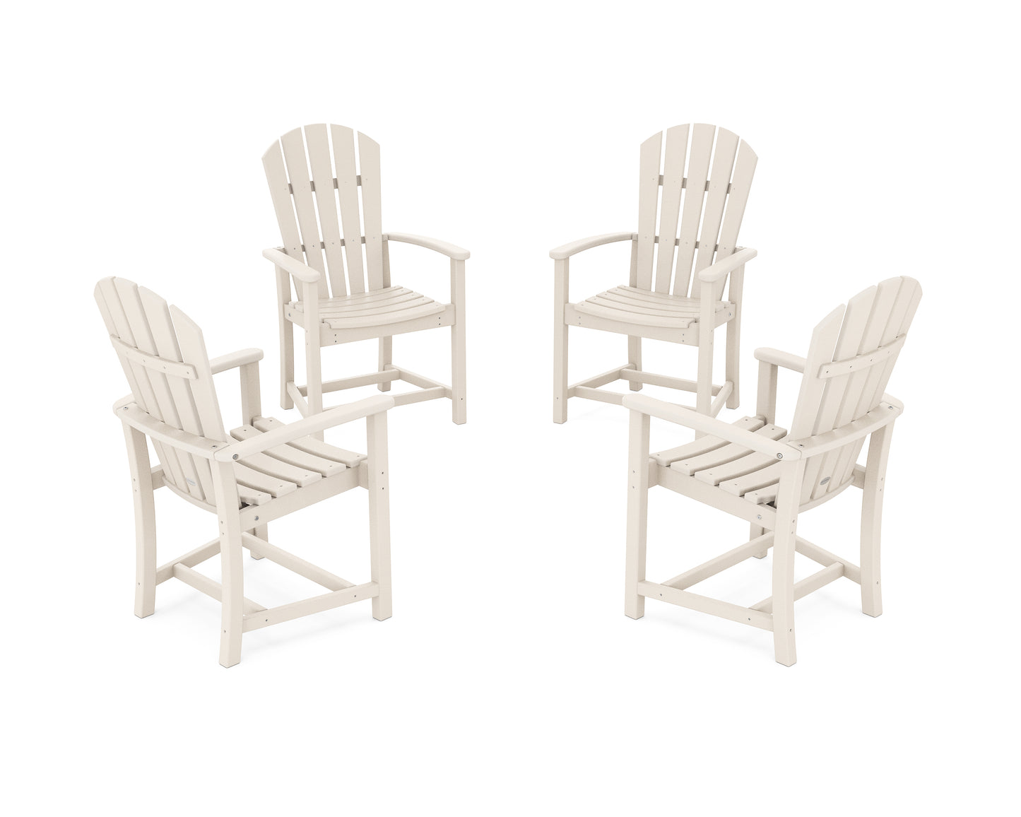 Palm Coast 4-Piece Upright Adirondack Conversation Set