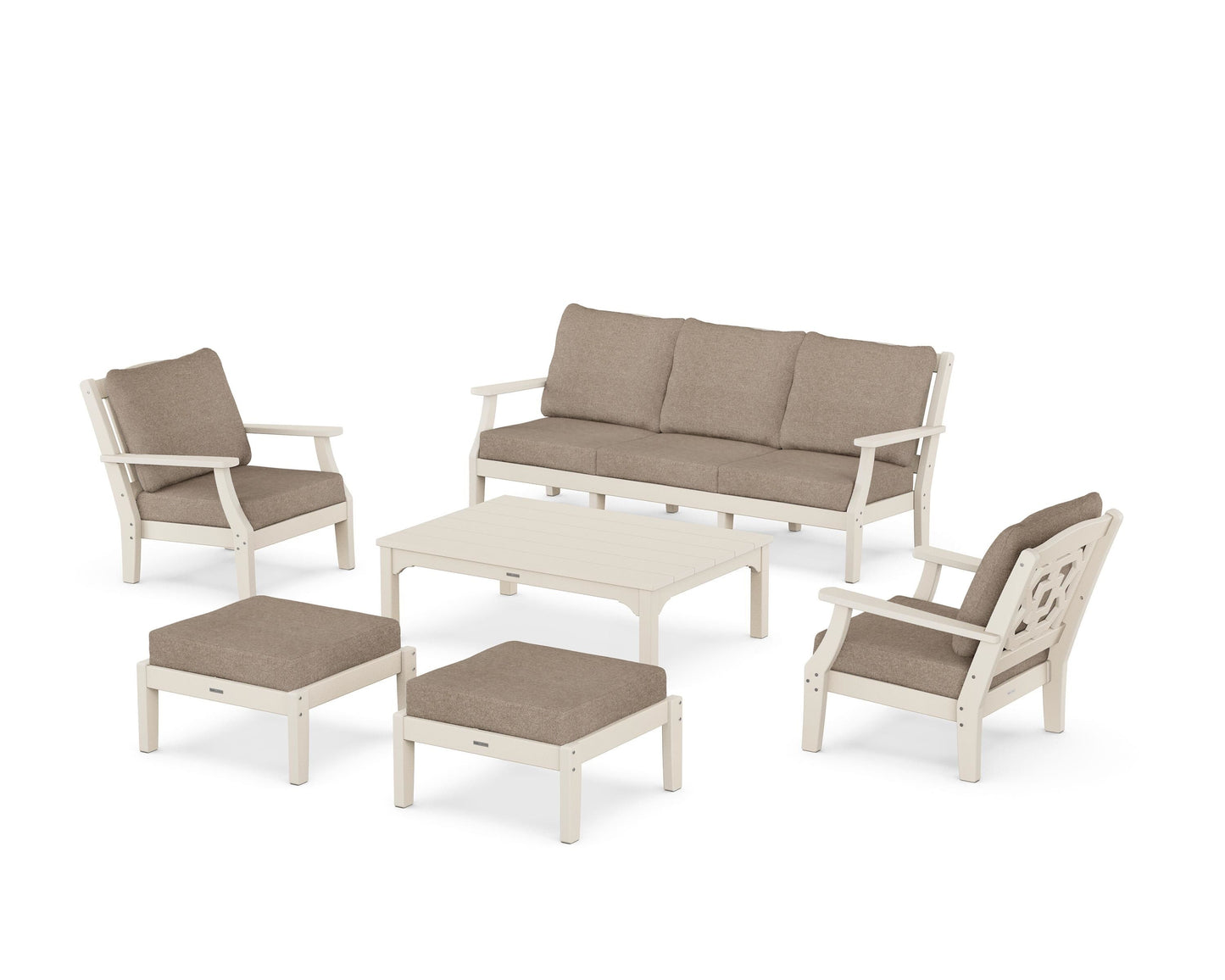 Chinoiserie 6-Piece Lounge Sofa Set