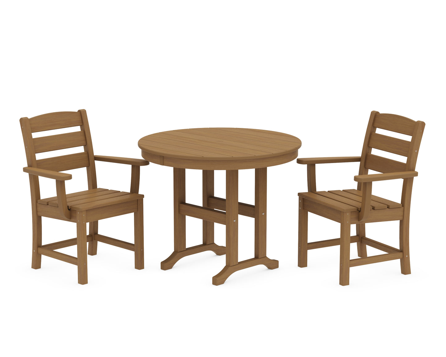 Lakeside 3-Piece Round Dining Set