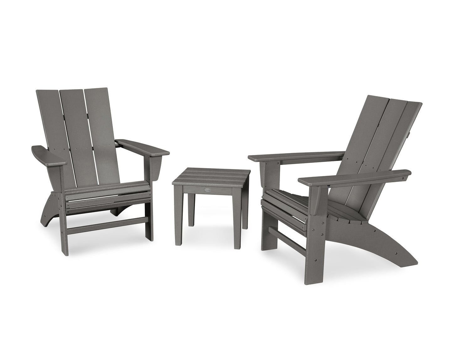 Modern 3-Piece Curveback  Adirondack Set