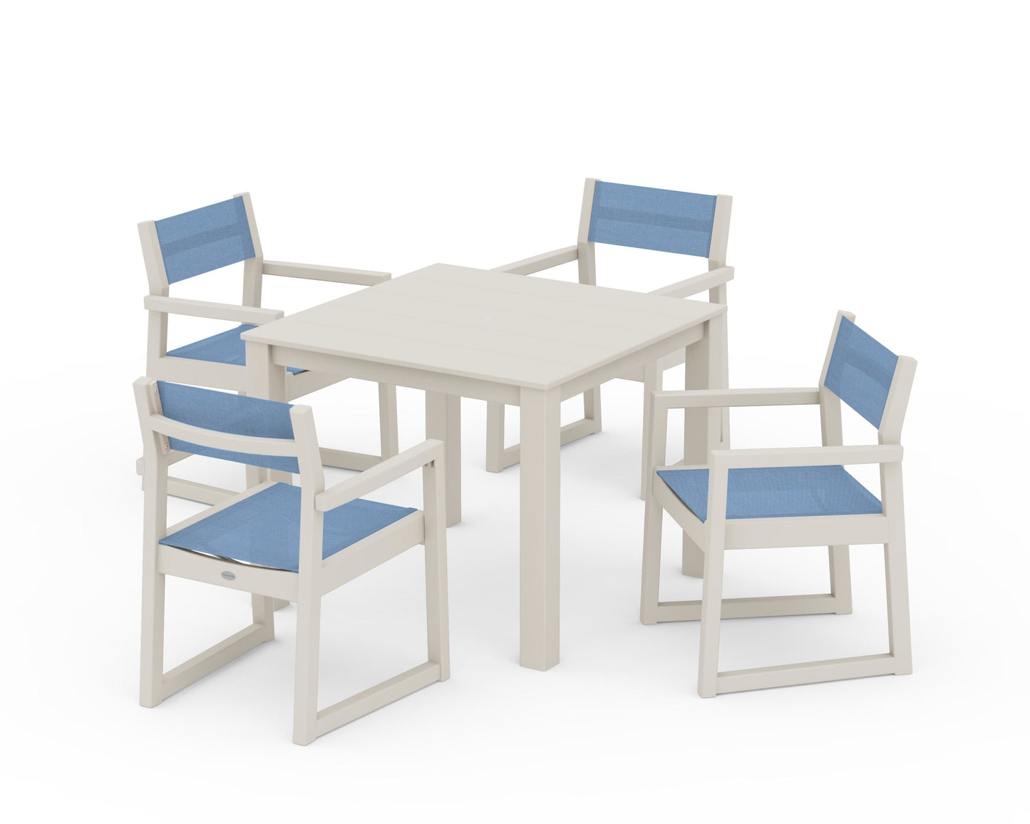 EDGE Sling Arm Chair 5-Piece Parsons Dining Set