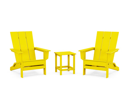 3-Piece Modern Studio Folding Adirondack Set