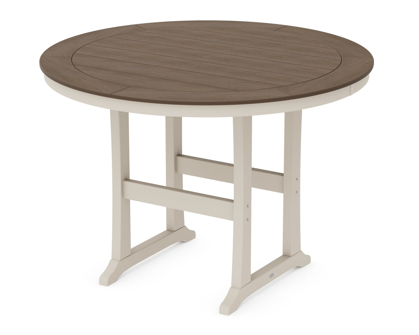 Nautical Trestle 60" Round Bar Table