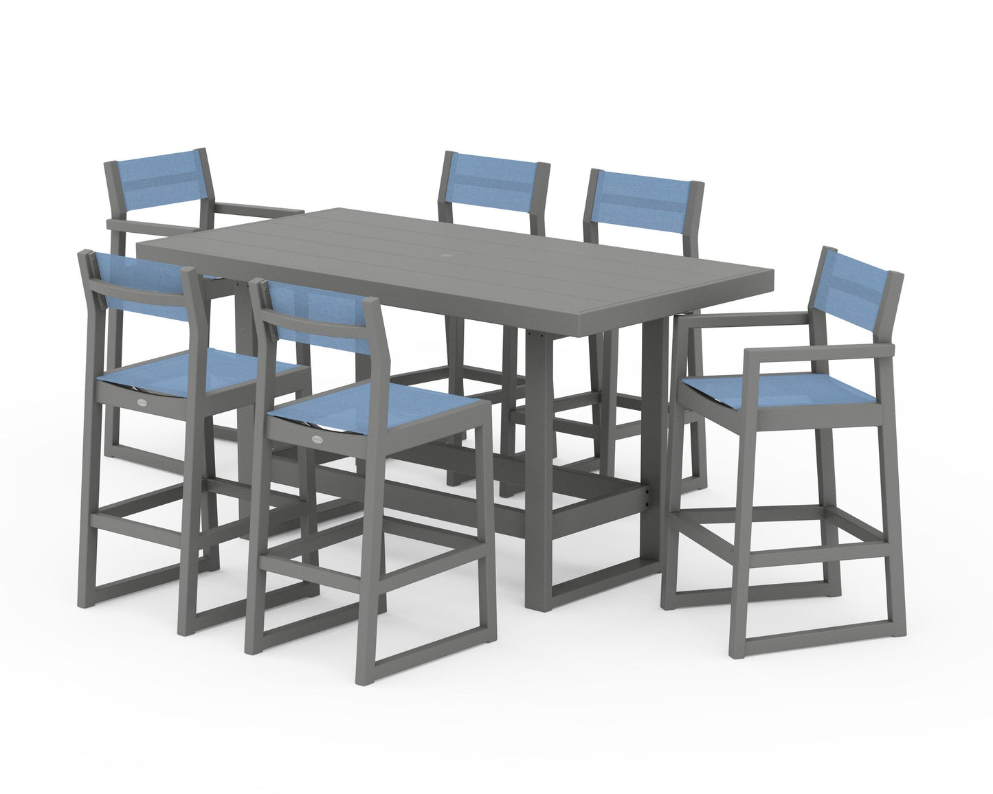 EDGE Sling 7-Piece Bar Table Set