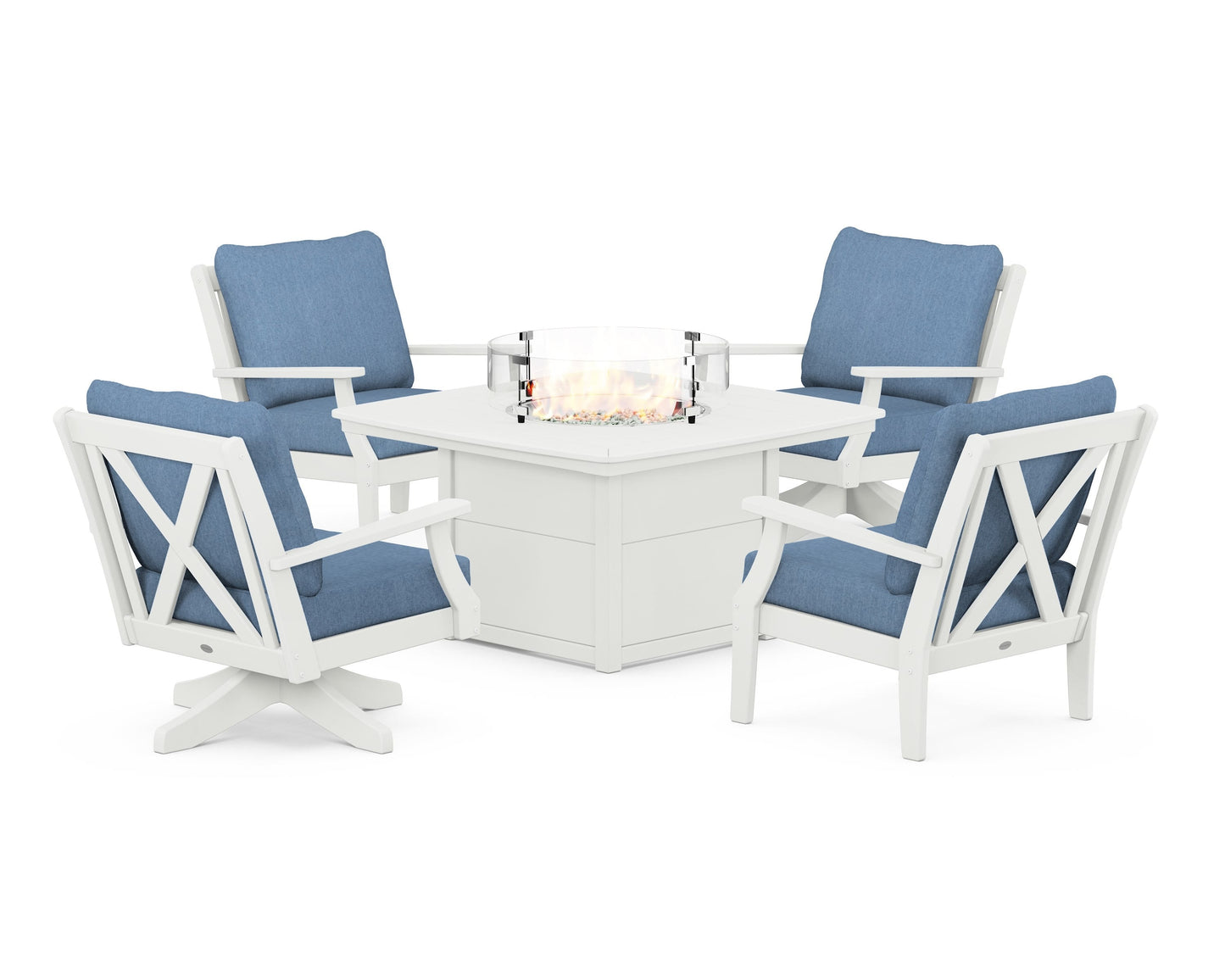 Braxton 5-Piece Deep Seating Set with Fire Table