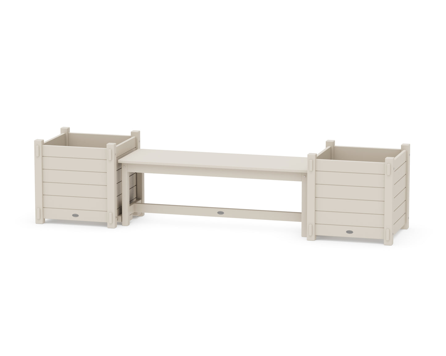 48" Nautical Straight Planter Bench Set - Large