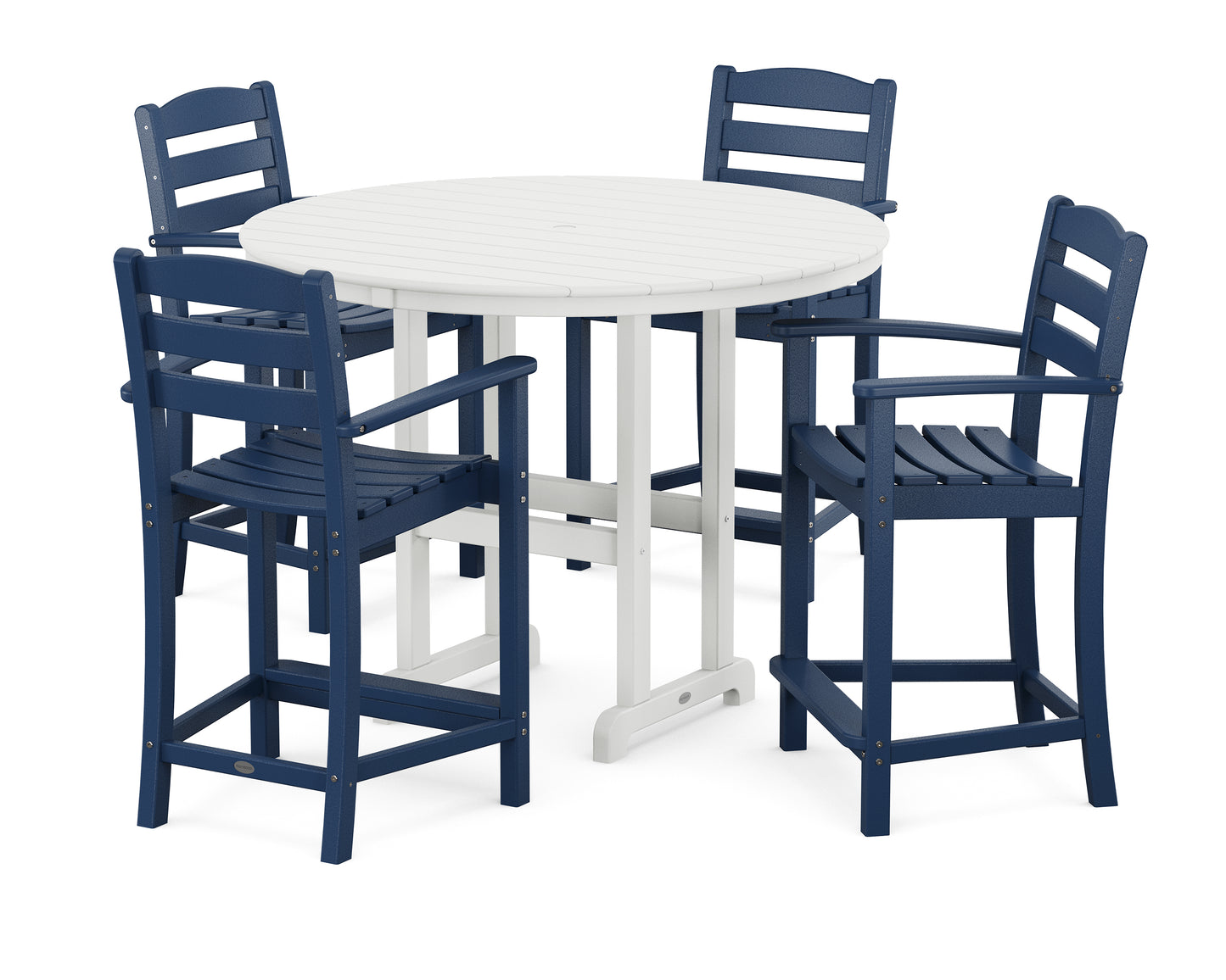 La Casa CafÃ© 5-Piece Round Farmhouse Counter Set