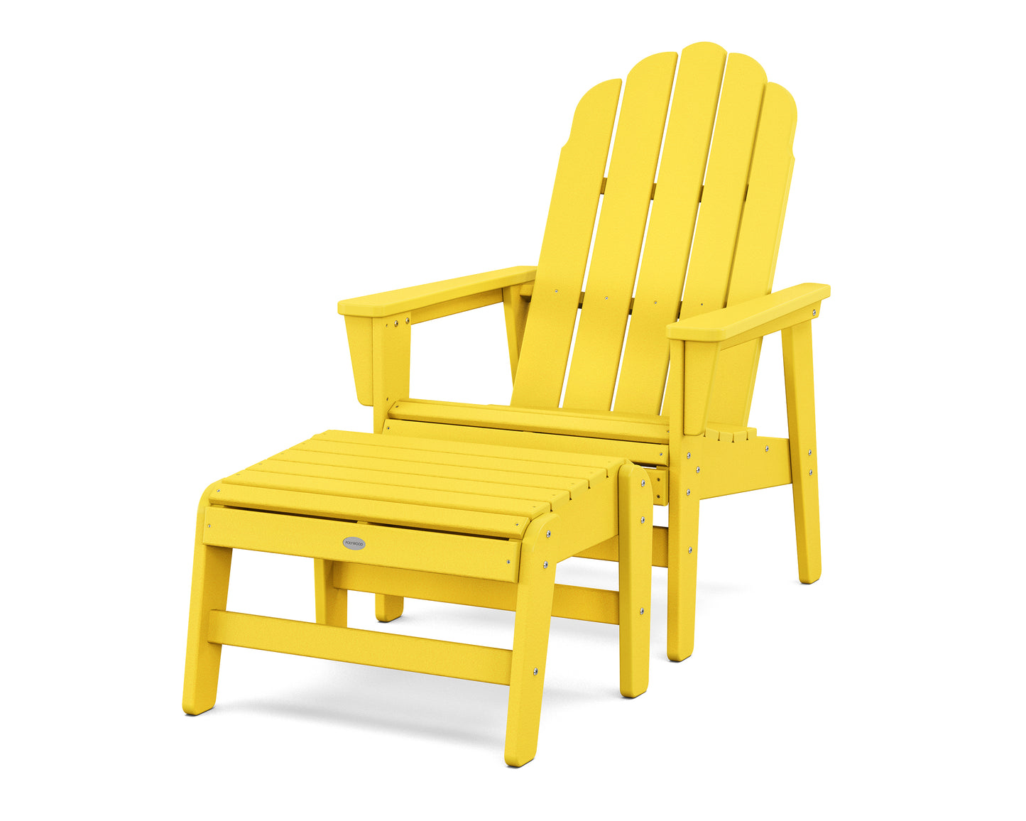 Vineyard Grand Upright Adirondack Chair with Ottoman
